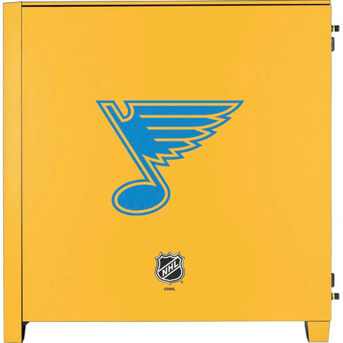 NHL St. Louis Blues Solid Background Corsair 4000D Tempered Glass Mid-Tower ATX Case Skin